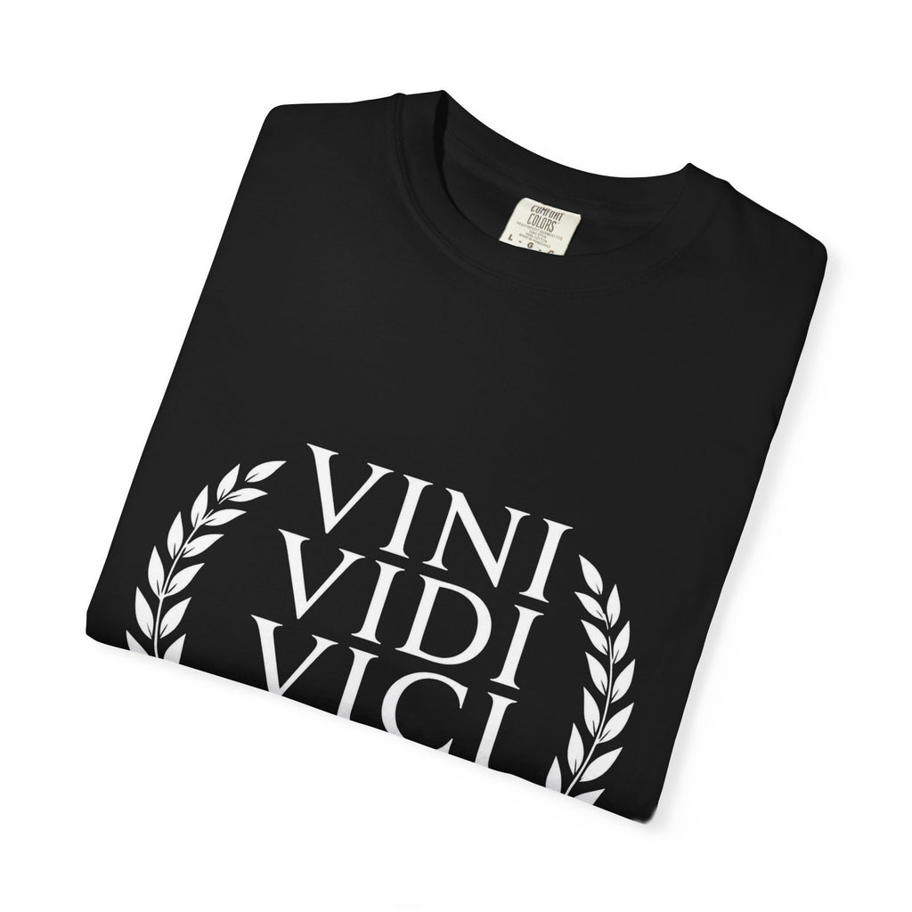Black Garment-Dyed T-Shirt — Classic Minimal Crew Tee