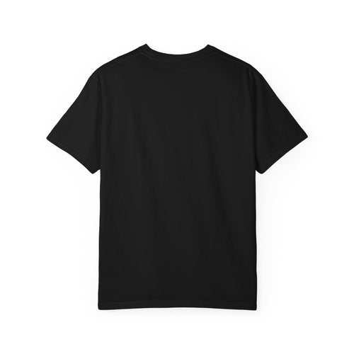 Black Garment-Dyed T-Shirt — Classic Minimal Crew Tee