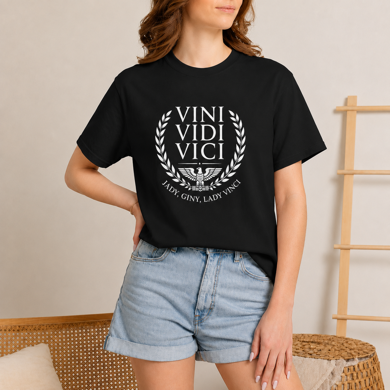 Black Garment-Dyed T-Shirt — Classic Minimal Crew Tee